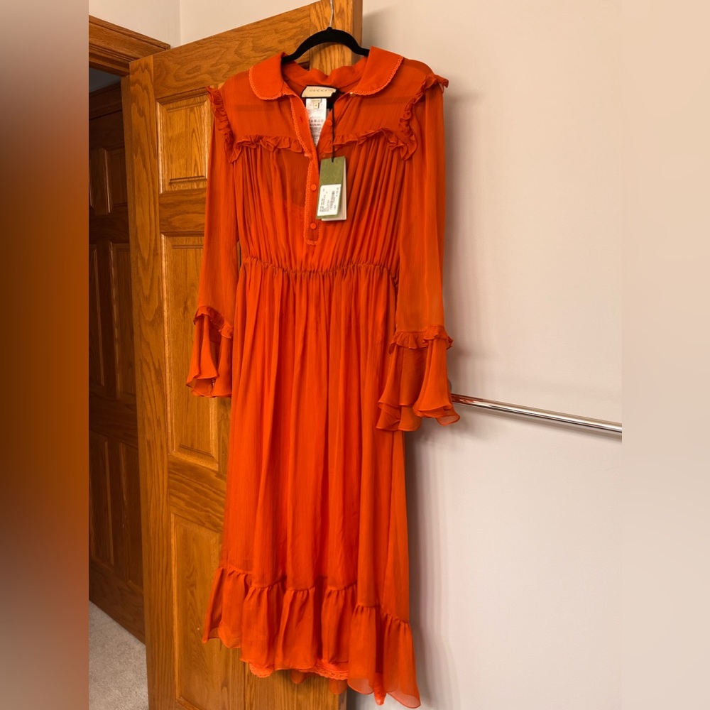 Chiffon Gucci dress